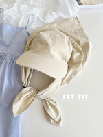 Casquettes d'été à séchage rapide pour femmes coréennes avec sangle en bec de canard pour la protection solaire Style minoritaire