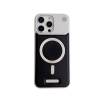 Étui en cuir magnétique antichoc mince de luxe de haute qualité avec poignée de téléphone au design mignon à paillettes pour modèle iPhone 15 Pro Max Plus
