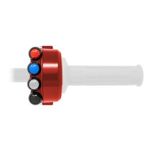 Cubierta de control del acelerador con interruptor integrado en el manillar para BMW S 1000 RR (Rojo) - Product Image 6