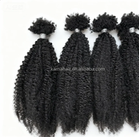 Proveedores de fabricación de KAMA, cabello trenzado humano SDD de alta calidad, cabello humano afro rizado a granel, cabello humano Micro Twist para trenzar