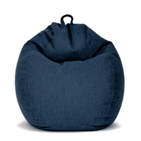 Fauteuils poufs en poly-linens à faible MOQ, design moderne, housse amovible, fournisseur professionnel, canapé-lit simple d'intérieur, couleur personnalisée