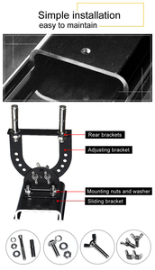 JHheatsup 壁掛け式 2400W 家庭用電気ソーラールーム赤外線セラミックヒーター リモコン付き - Product Image 4