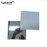 Aangepaste Vinyl Terug Veiligheid Glas Spiegel Voor Grote Muur Gym Dance Meubels Spiegel