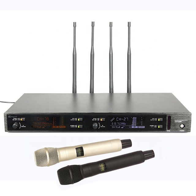 220D Latest UHF Professional Headset Stage Performance Handheld Karaoke Digital Wireless Microphone
