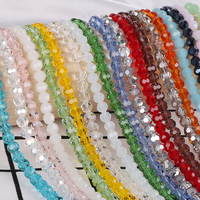 100 pièces/sac 24 Couleurs 6 MM Facettes Perles de Verre Creux Géométrique à Facettes Multiples En Verre Perles de Charme pour la Fabrication De Bijoux bracelet BRICOLAGE