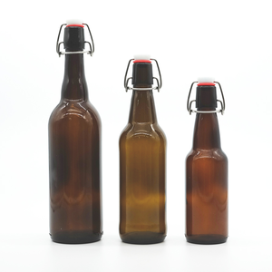Botellas de Vidrio Ámbar de 330 ml, 500 ml, 750 ml y 1000 ml con Tapa Abatible para Cerveza Lager, Pilsner, Helles, Schwarzbier, Ale, Hefeweizen, Witbier - Product Image 4
