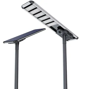 3 Head Road Lamp 150w 200w 250w 300W All In 1 Solar Led Street Light Solar Street Lamp Integrated Die-cast Aluminum