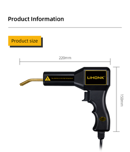 LK-702 Máquina de <span class=keywords><strong>soldar</strong></span> plástico de gran venta, kit de reparación de parachoques de coche, 400 <span class=keywords><strong>grapas</strong></span>, juego de pistola de soldadura de plástico de calentamiento rápido - Product Image 2