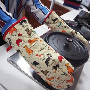 Gants de cuisine et protège-plat en coton résistants à la chaleur avec logo personnalisé pour barbecue et four - Product Image 6