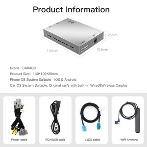 CARABC CarPlay sans fil Android Auto pour Land Rover Jaguar <span class=keywords><strong>Bosch</strong></span> Harman Discovery4 Evoque Freelander2 Installation CarPlay - Product Image 6