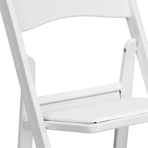 Sedia pieghevole in resina bianca imbottita da giardino per bambini di alta qualità - Product Image 4