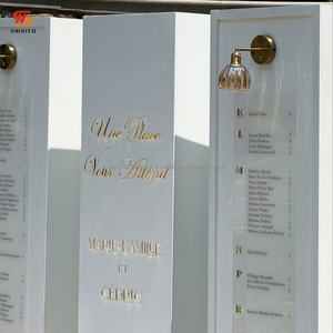 Smooth White Acrylic <b>Wedding</b> Arch Pillar Name and Seating Chart <b>Sign</b> with Bell for <b>Wedding</b> Events and <b>Welcoming</b> Guests - Product Image 6