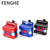 SFQ07 Factory Wholesale Lightweight Mini Accordion Portable Beginner Friendly Colorful Acordion Keyboard Instrument