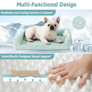 <b>Pet</b> Dog Cooling Bed Orthopedic Foam Removable Washable Cover <b>Sofa</b> for Small Large Dogs Cats Sleeping Summer <b>Pet</b> <b>Sofa</b> Cooling Bed - Product Image 4