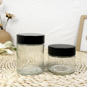 Tapa CR resistente a los niños Natural, botella de tarro de vidrio a prueba de olores de 200ml, negra mate, a prueba de niños con tapa CR - Product Image 2