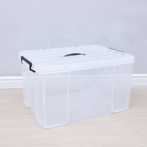 Пластиковый контейнер для хранения игрушек из полипропилена, большой вместимости, органайзер для детских игрушек, прозрачный ящик для хранения с крышкой - Product Image 4