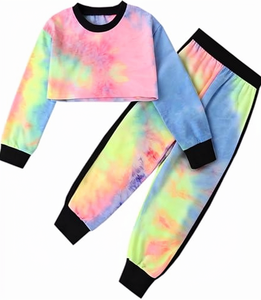 Vêtements de printemps pour tout-petits, robes pour bébés, boutique de vêtements pour enfants, 3 ensembles de vêtements pour filles en coton 100% uni à manches longues, design 2 en 1 - Product Image 1