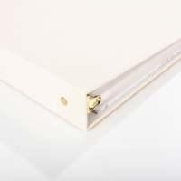 Carpeta de Anillas de Lino con Logotipo Personalizado, Álbum de Fotos A4, Tapa Dura, para Documentos, Recuerdos de Boda, Uso Personal, Productos de Archivo