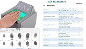 Bio7plus greenbit dacty scan cuộn 10 ngón tay xá<span class=keywords><strong>c</strong></span> định Đầu đọ<span class=keywords><strong>c</strong></span> dấu vân tay đăng ký cho đăng ký vân tay 442 - Product Image 6