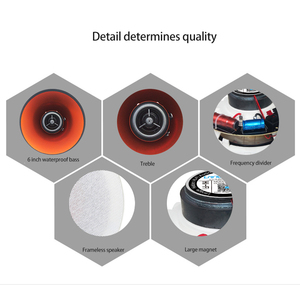 Altavoz de techo con Bluetooth de 6,5 pulgadas, Subwoofer estéreo de <span class=keywords><strong>alta</strong></span> <span class=keywords><strong>fidelidad</strong></span>, sistema PA, 30W, reproductor de música para interior del hogar, altavoz de Nivel D - Product Image 2