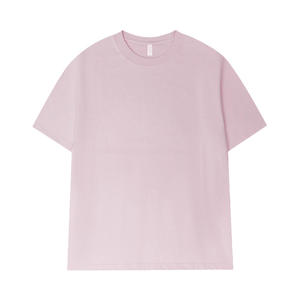 Camiseta <span class=keywords><strong>de</strong></span> Algodón Peinado <span class=keywords><strong>de</strong></span> 330g, para Hombre y Mujer, Talla Grande, Lisa, <span class=keywords><strong>de</strong></span> Color Sólido, Camiseta Básica para <span class=keywords><strong>Parejas</strong></span>, Etiquetas Personalizadas - Product Image 4