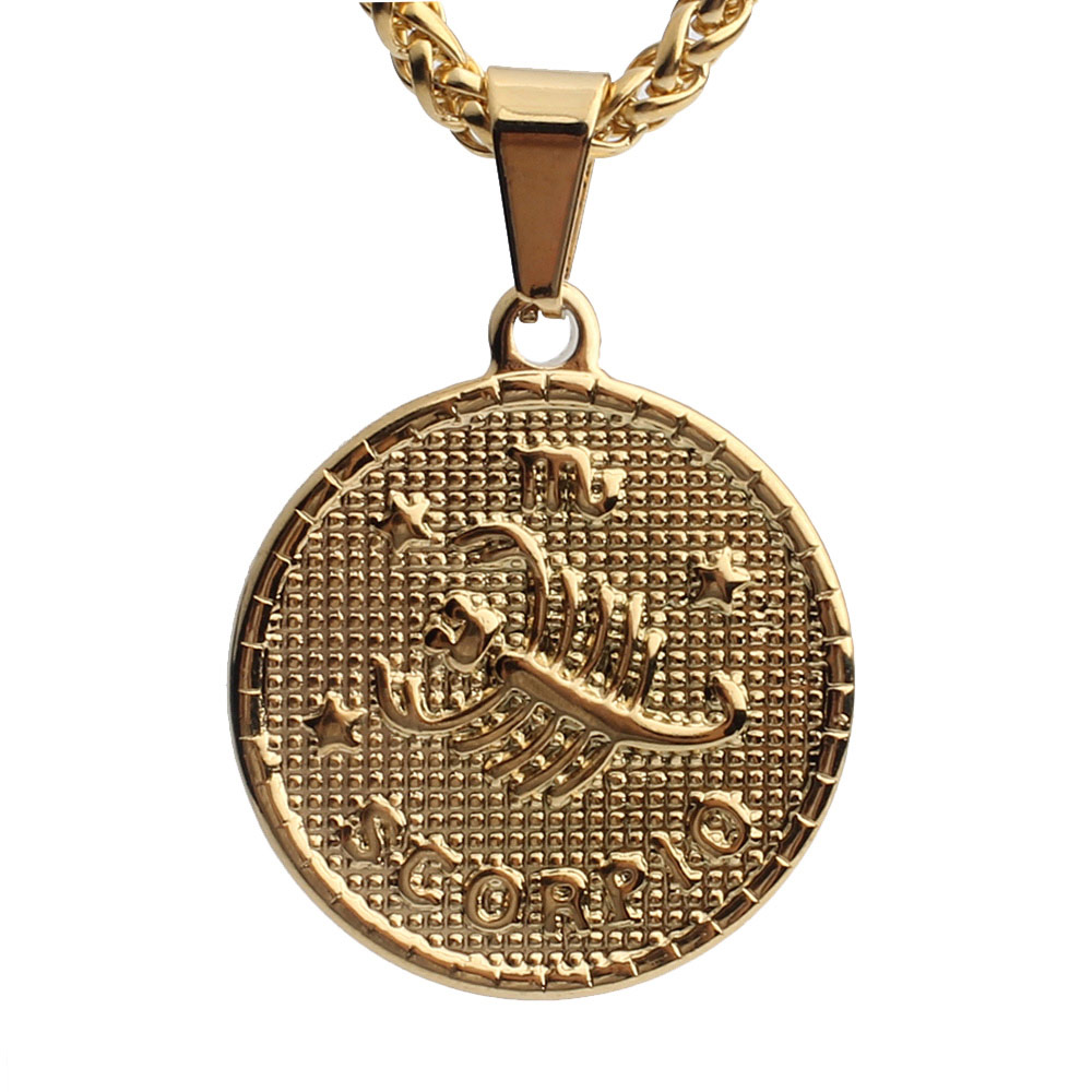 Pendentif Scorpion doré