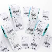 Gestanzte Umweltfreundliche Wasserdichte Thermoklebeetiketten Blanko-Papier Markierungsetiketten Tragbare Mini-Etiketten für Logistik und Versand