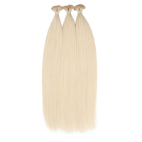 Extensions de cheveux Remy de qualité supérieure, pointe plate, soyeuses et brillantes, légères, sans nœuds, faciles à installer