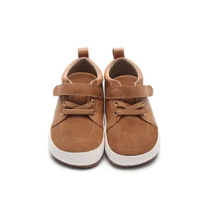 2024 New Trend Handmade Leather Toddler Unisex Zero Drop Ergonomic Anti-Slip Sole Casual Baby Children's Shoes