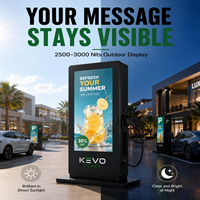 Afficheur numérique 65 pouces pour borne de recharge DC EV avec contrôle de contenu à distance pour réseaux de concessionnaires et de parkings commerciaux