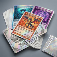 COLORWAY Yeni Ön Satış 350gsm A3*20 SURGE FOIL Gri Özlü RC Mürekkep Püskürtmeli Karton 385mik Çift Taraflı Baskıya Uygun TCG Oyun Kartları Kağıdı