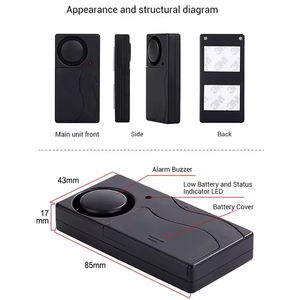 Home Security System Remote Control Vibration <b>Alarm</b> Door and <b>Window</b> Adjustable Sensitivity OEM Customization Durable HORN - Product Image 6