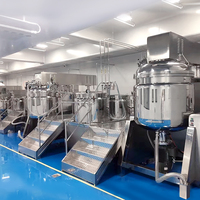 Machine industrielle d'émulsifiant sous vide pour cosmétiques Lotion & Food Mayonnaise/Ketchup Production