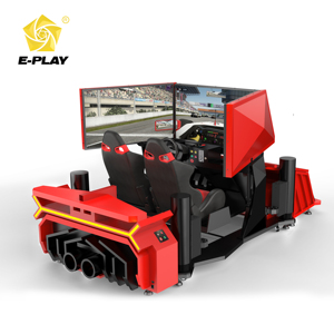 Nuevo modelo 6DOF 3 Screen Racing Indoor Car Driving <span class=keywords><strong>Simulator</strong></span> Speed VR Arcade <span class=keywords><strong>Game</strong></span> Durable Aluminio Metal Material Centro comercial - Product Image 2
