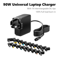 Charger Laptop Universal 90W 19 Tip Adaptor AC Pengganti untuk HP Dell Lenovo Asus Acer Toshiba Samsung Sony Notebook