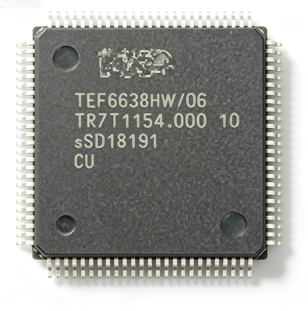 TEF6638HW/V106 Automotive AM/FM Radio Tuner 2.6V~3.6V 80-LQFP -40℃~85℃ AEC-Q100