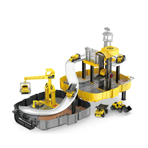 Camión de ingeniería de plástico Set Diy Kids <span class=keywords><strong>Parking</strong></span> Garage Toy - Product Image 1