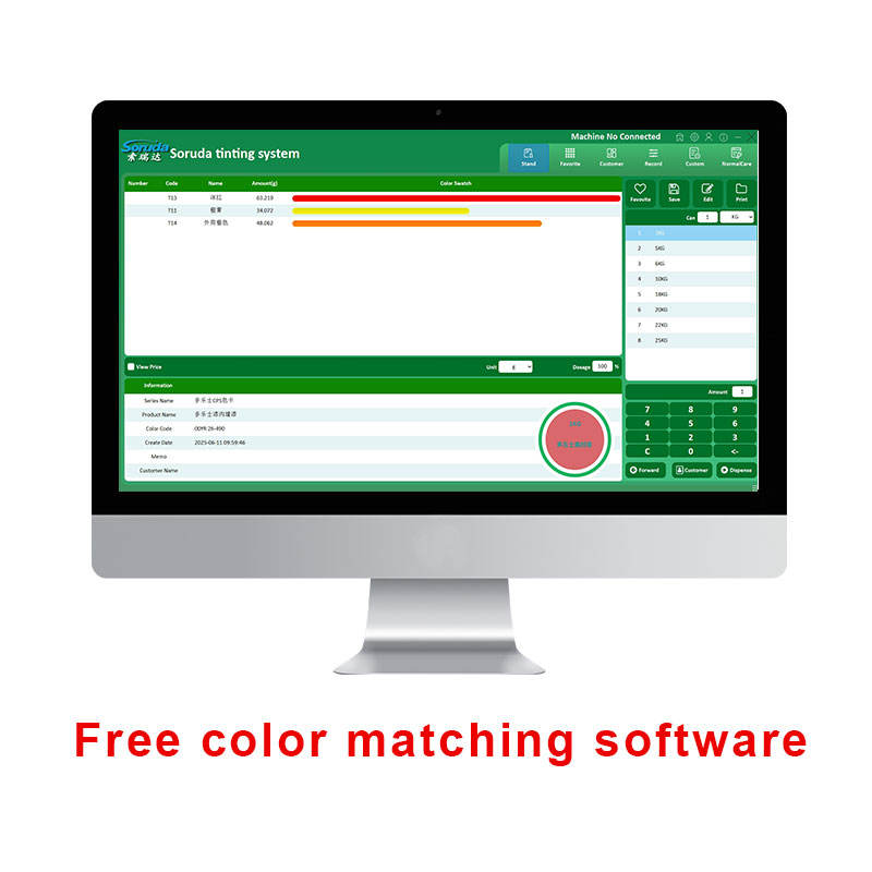 Color Combination Machine Automatic Paint Colours Mixing Machine with Clamping Shaker | Efficient ...