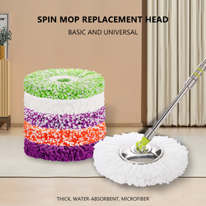 Sợi Nhỏ Refill Xoay Xoay Lau Làm Sạch Sợi Nhỏ + PP Vòng Đùn Có Thể Thay Thế Sàn Công Cụ Làm Sạch - Product Image 4