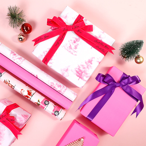 Vente en gros de 80g de papier d'art pour anniversaire de la Saint-Valentin 43*300cm rouleau de papier d'emballage d'emballage pour cadeau de luxe personnalisé - Product Image 6