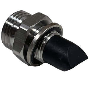 Adattatore in metallo con meccanismo anti-retorno per testina di stampa KeyKeg DSI. - Product Image 2