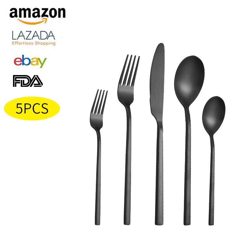 Stainless Steel Cutlery Set Wedding Party Festival Silverware Gold Flatware Set For 8 People · image 5