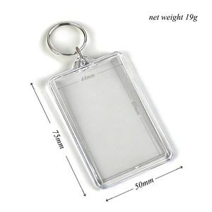 Porte-clés en acrylique personnalisé, grand format, en plastique, avec insert photo, pour cadre photo DIY, vente en gros, pas cher - Product Image 5