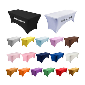 <span class=keywords><strong>Mantel</strong></span> ajustado <span class=keywords><strong>Rectangular</strong></span> de LICRA elástico con estampado personalizado <span class=keywords><strong>para</strong></span> fiesta en casa, banquete, boda, cubierta de mesas publicitarias estándar - Product Image 1