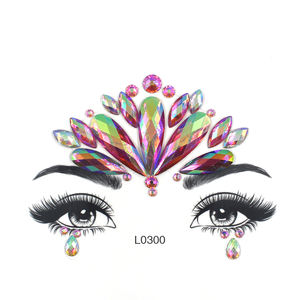 Pretty Shiny Temporary Face Gem para Rave Party Girls Estilo de seguridad de moda para niños - Product Image 1