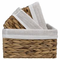 Panier à linge pour enfants garde-robe stockage bambou légumes jacinthe stockage fait à la main eau tissé montage mural canne à fruits