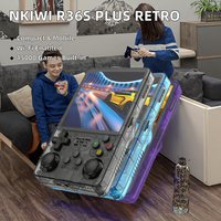 Console de jeu portable Wi-Fi NKIWI R36S Plus, open source, rétro, arcade 3D, nostalgique, double système, pour joueurs de jeux portables