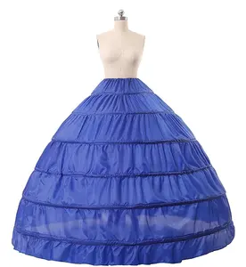 WS-5002; Новейшая модель с цветными выпускного вечера Пышное Бальное Платье 6 Обручи кринолин Для Свадебное платье