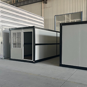 Giá rẻ sẵn sàng thực hiện Gói phẳng prefab 20ft gấp <span class=keywords><strong>container</strong></span> cửa hàng khung <span class=keywords><strong>Modular</strong></span> di động văn phòng xây dựng 40ft có thể gập lại <span class=keywords><strong>container</strong></span> nhà - Product Image 4