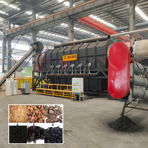 Fourneau de carbonisation continu à grande capacité pour les déchets de biomasse agricole, destiné à la fabrication de charbon de bois - Product Image 1